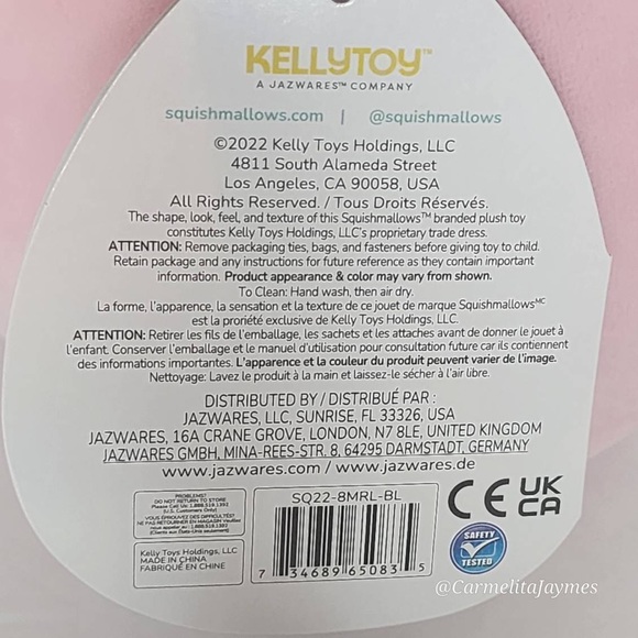 ELSA 🍄🐑 Pink Mushroom Lamb Exclusive HTF Original Squishmallow By Kellytoy NWT - Picture 5 of 8